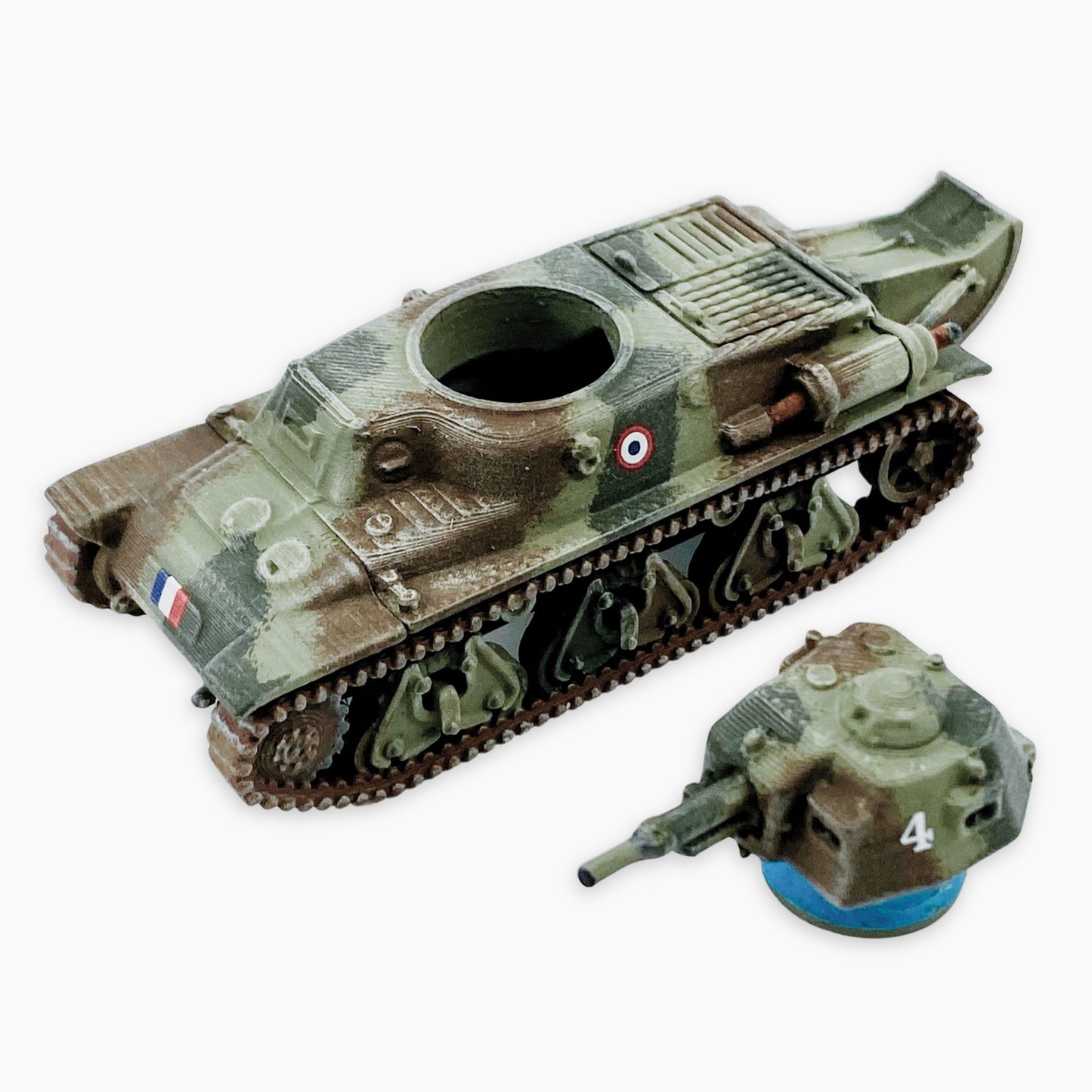 Painted Hotchkiss H39 1:72 "20mm" scale