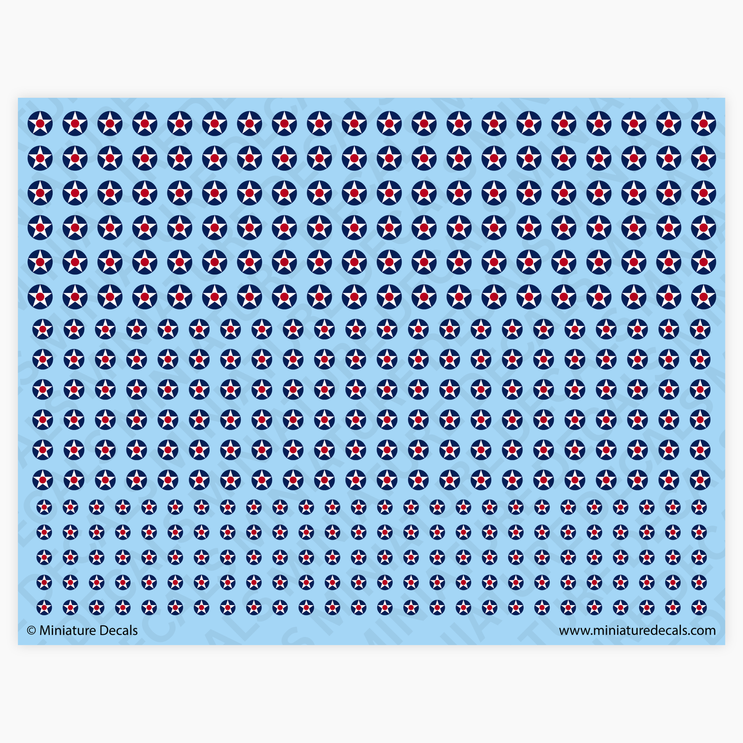Roundel of the United States (1917–1918) Waterslide Decals