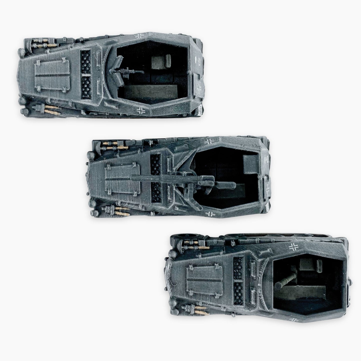 Painted Sd.Kfz. 250 Set of 3 1:87 "HO" scale