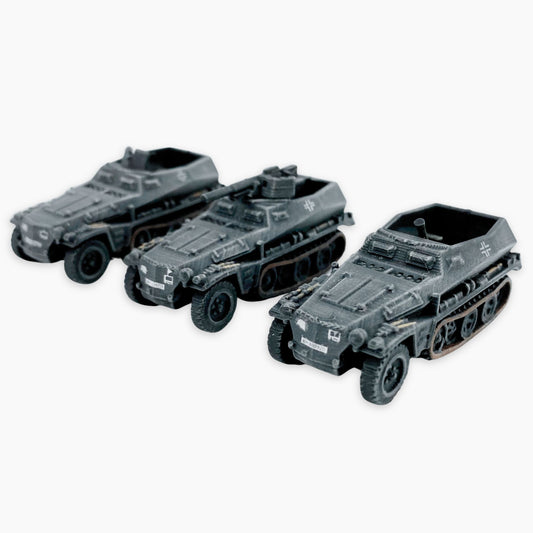 Painted Sd.Kfz. 250 Set of 3 1:87 "HO" scale