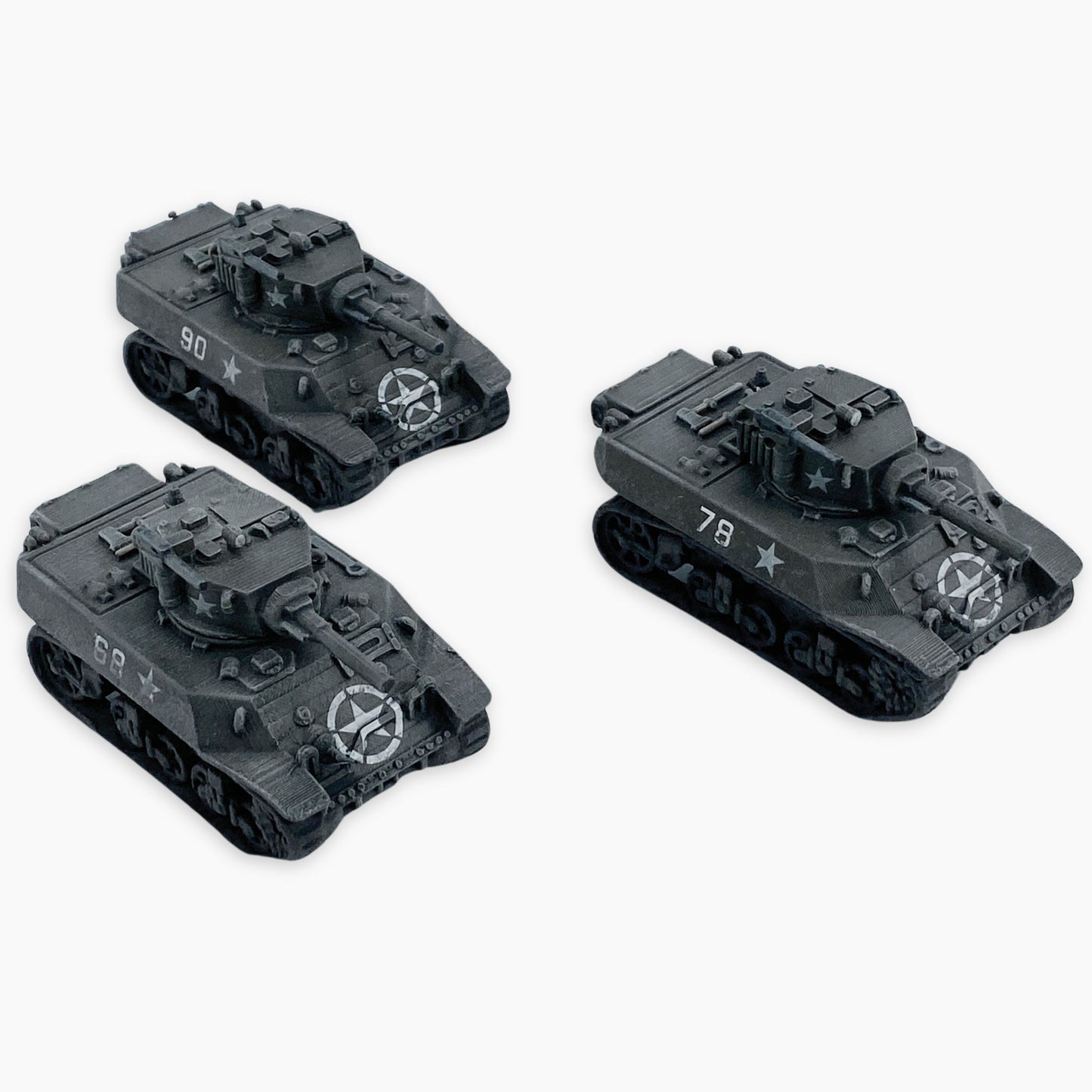 1:72 scale Painted Stuart Pack of 3