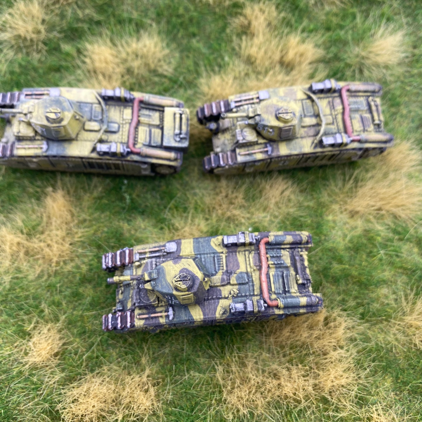 15mm Painted Panzerkampfwagen B-2 Pack of 3