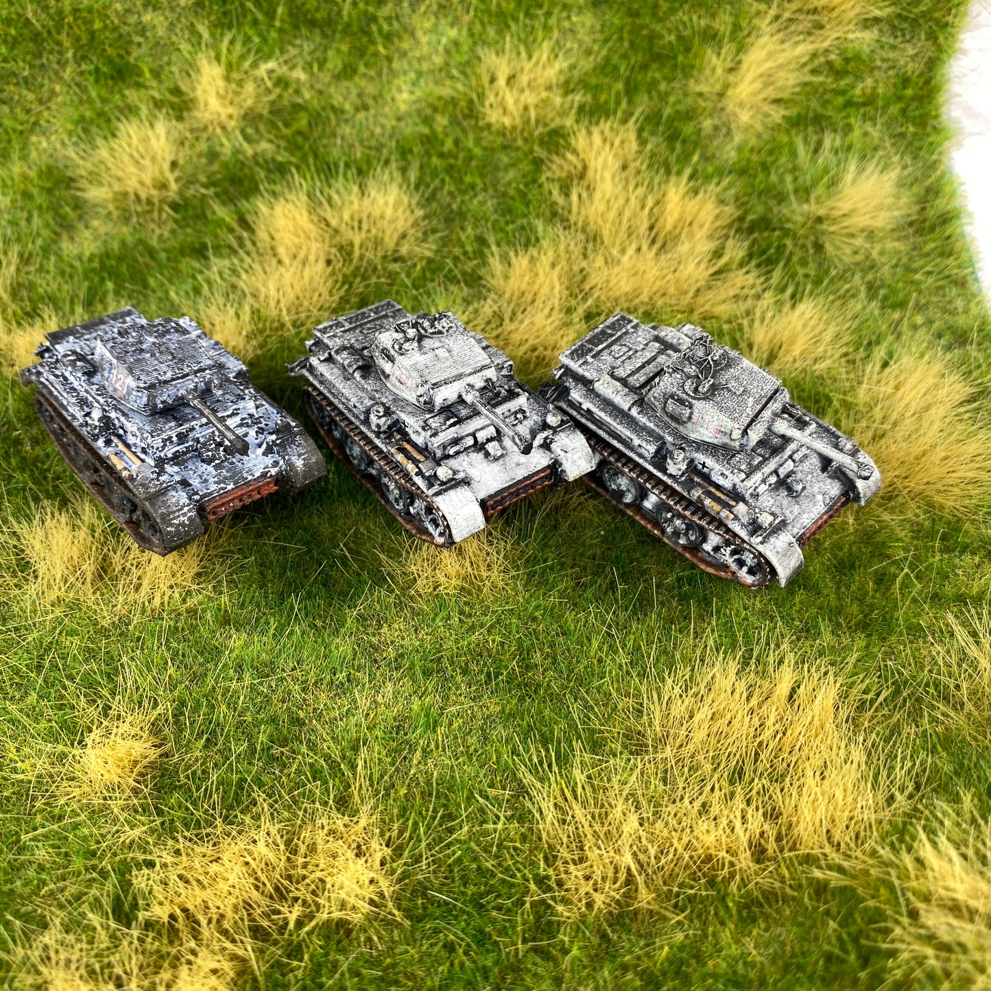 15mm Painted Panzer II Luchs Pack of 3