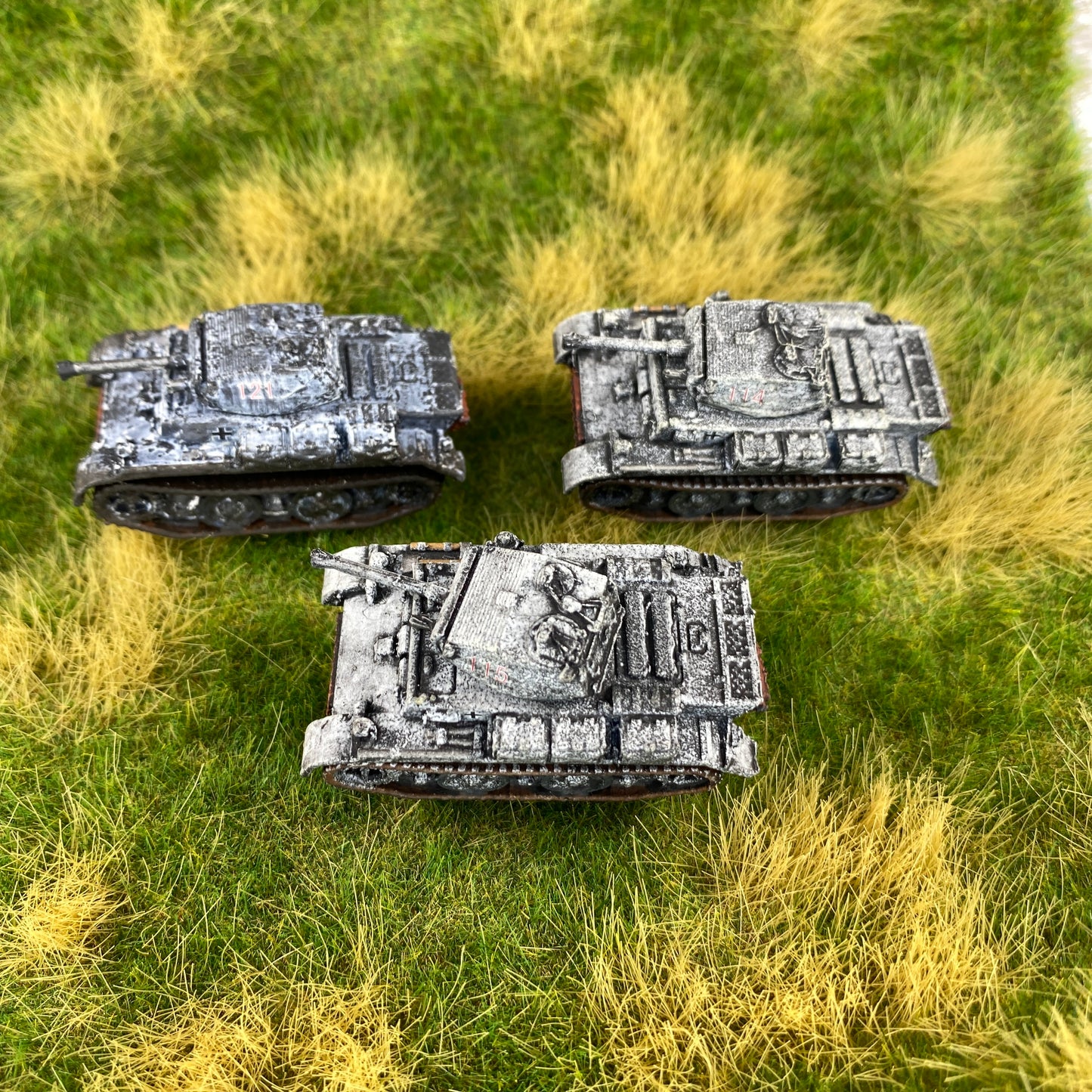 15mm Painted Panzer II Luchs Pack of 3