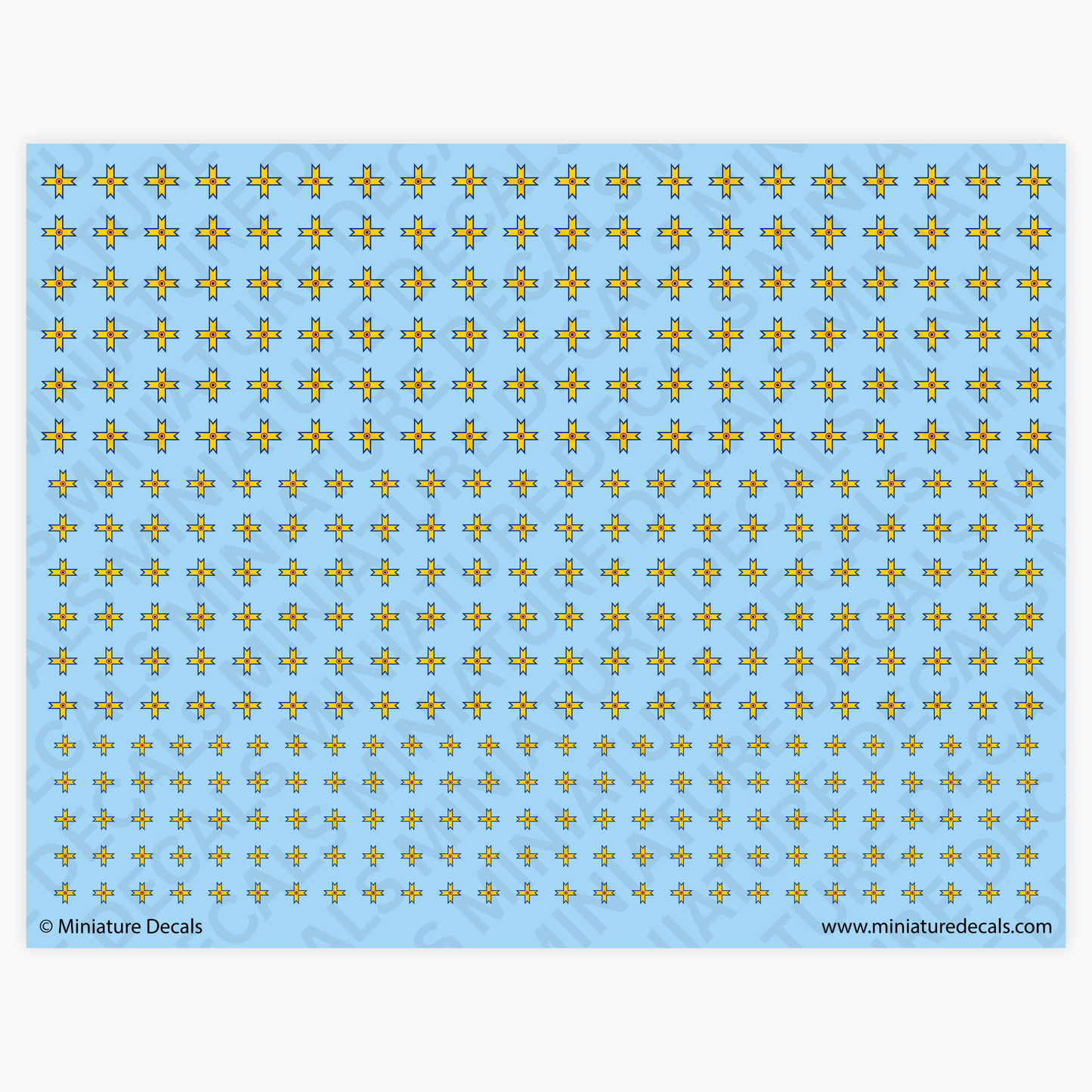 Romanian King Michael Cross Waterslide Decals