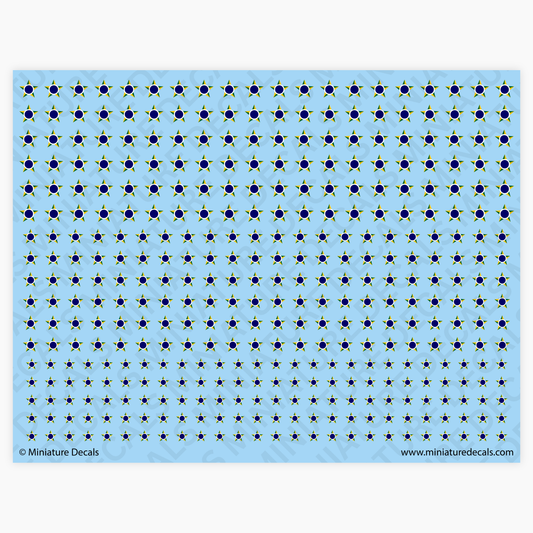 Roundel of Brazil (star) Waterslide Decals