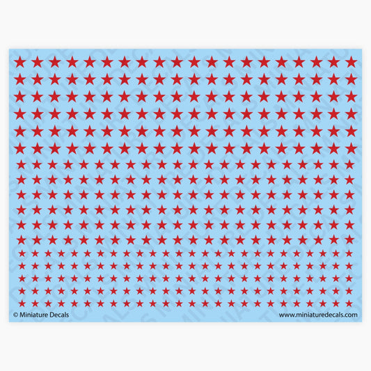 Soviet Stars Waterslide Decals