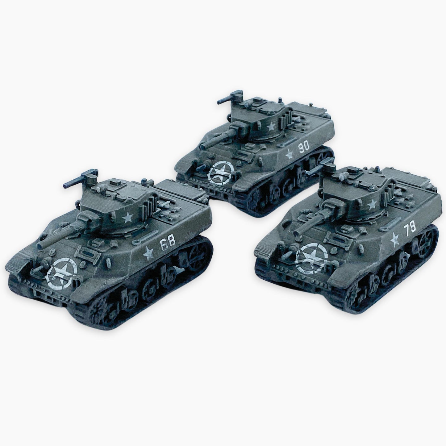 1:72 scale Painted Stuart Pack of 3