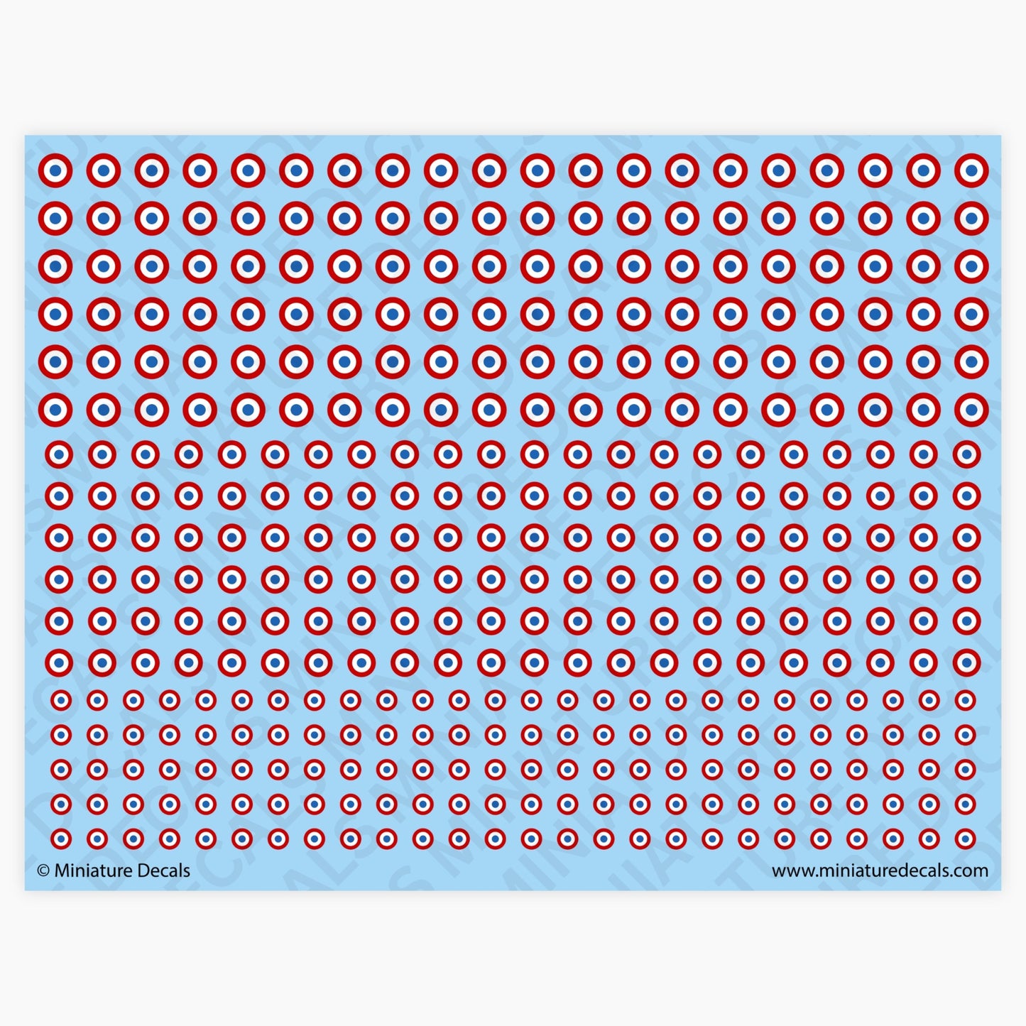 Roundel of France Waterslide Decals