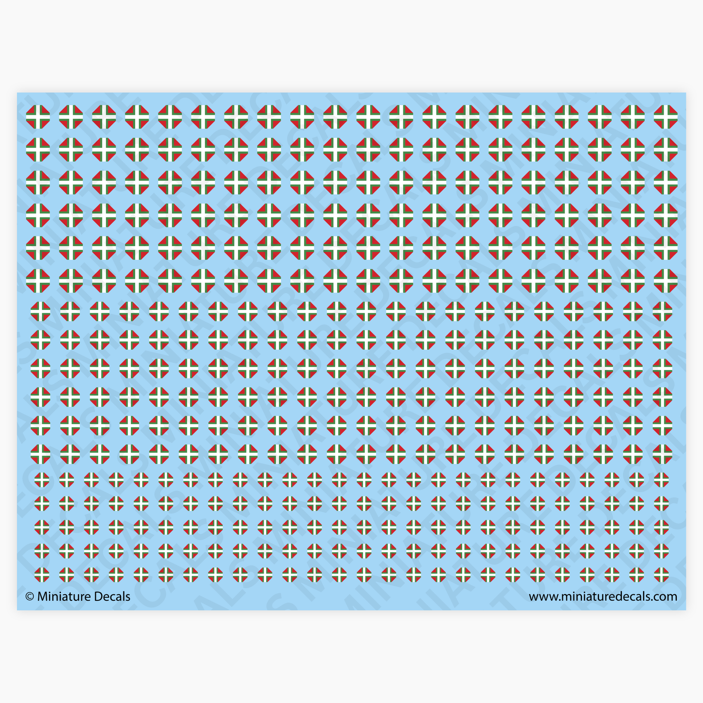 Hungarian Balkenkreuz Waterslide Decals (white)