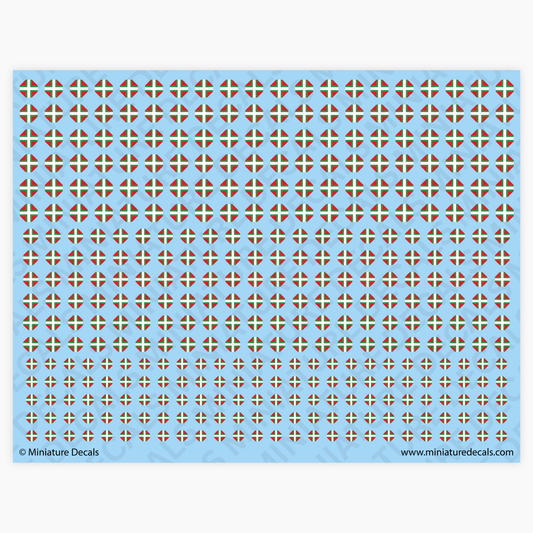 Hungarian Balkenkreuz Waterslide Decals (white)