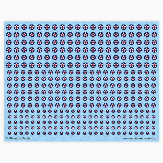 Roundel of the United States (1917–1918) Waterslide Decals