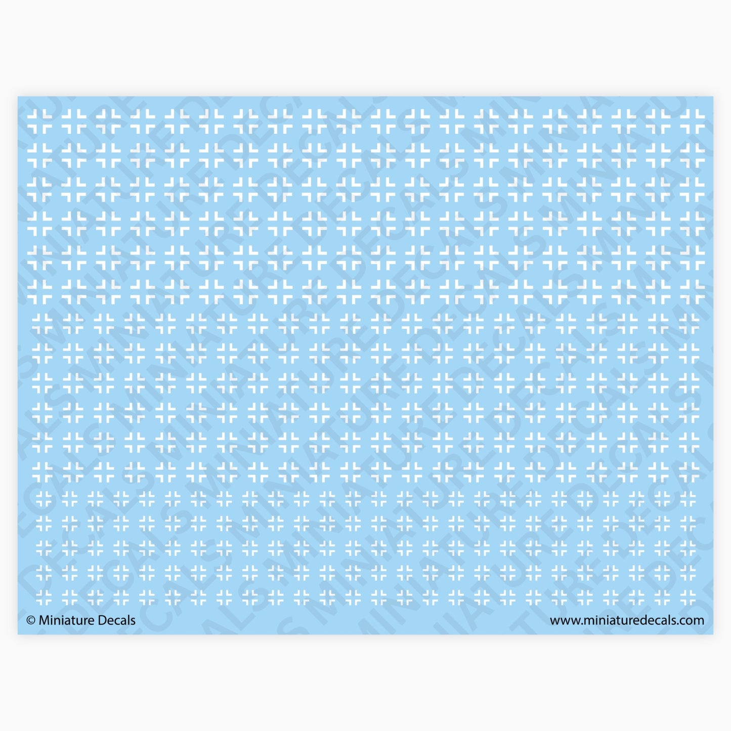 Balkenkreuz Bar Cross (white) Waterslide Decals