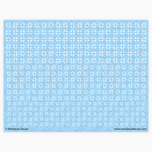 Balkenkreuz Bar Cross (white) Waterslide Decals