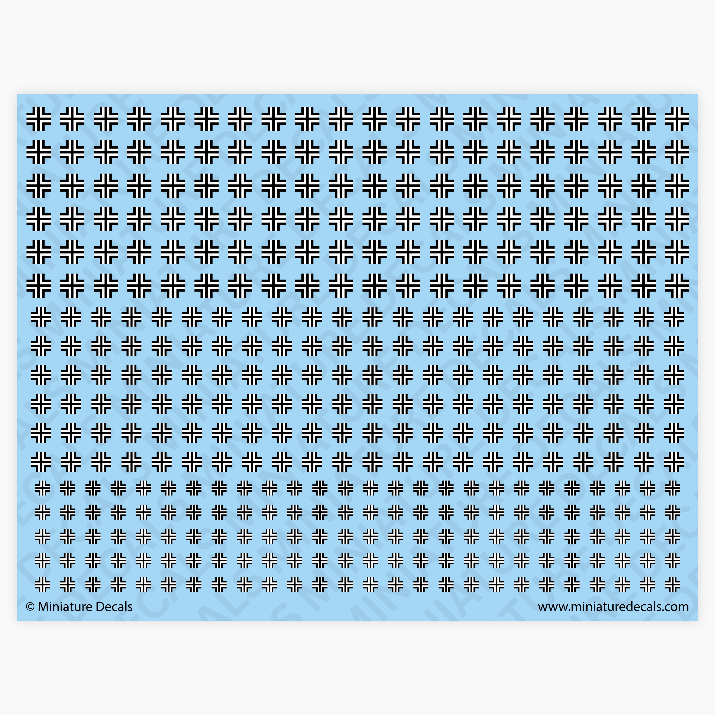 Balkenkreuz Cross (alternate) Waterslide Decals – Miniature Tanks Company