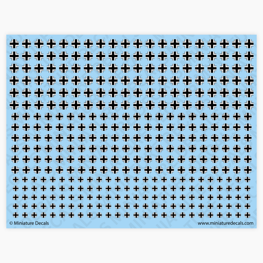 Balkenkreuz Cross (outline) Waterslide Decals