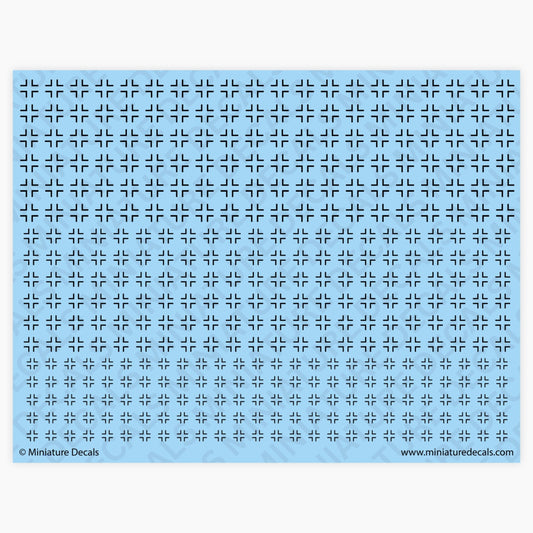 Balkenkreuz Bar Cross (narrow) Waterslide Decals