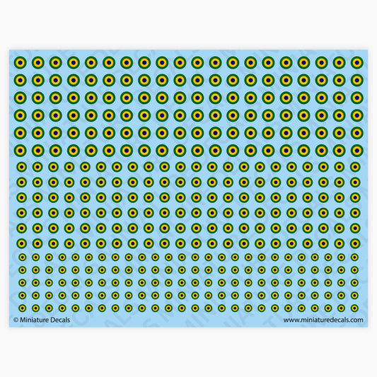 Roundel of Brazil Waterslide Decals