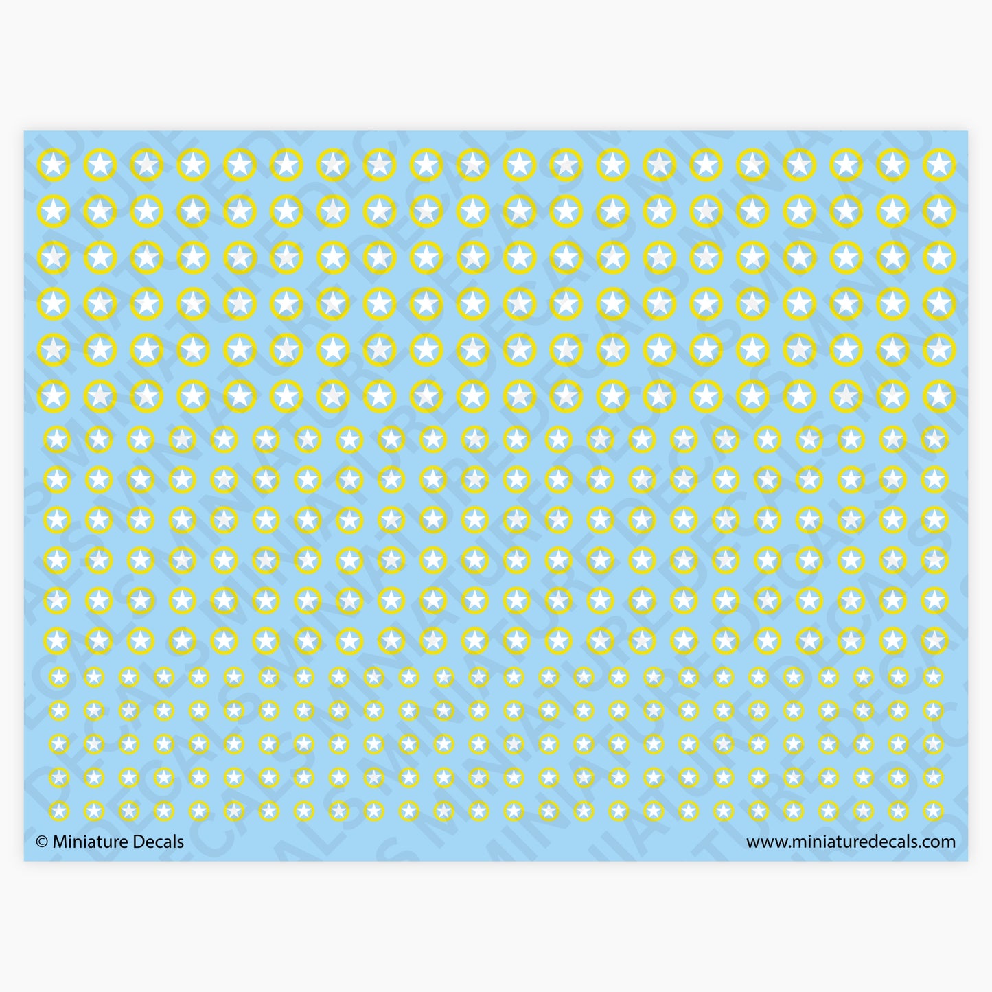 Allied Stars (white stars yellow solid circles)