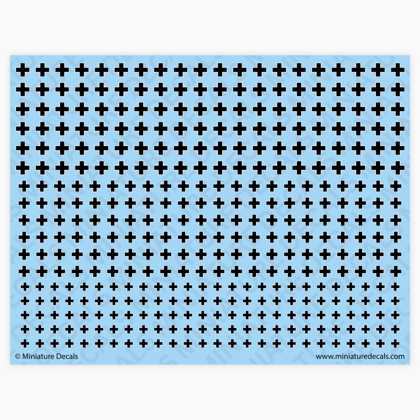 Balkenkreuz Cross (rare) Waterslide Decals