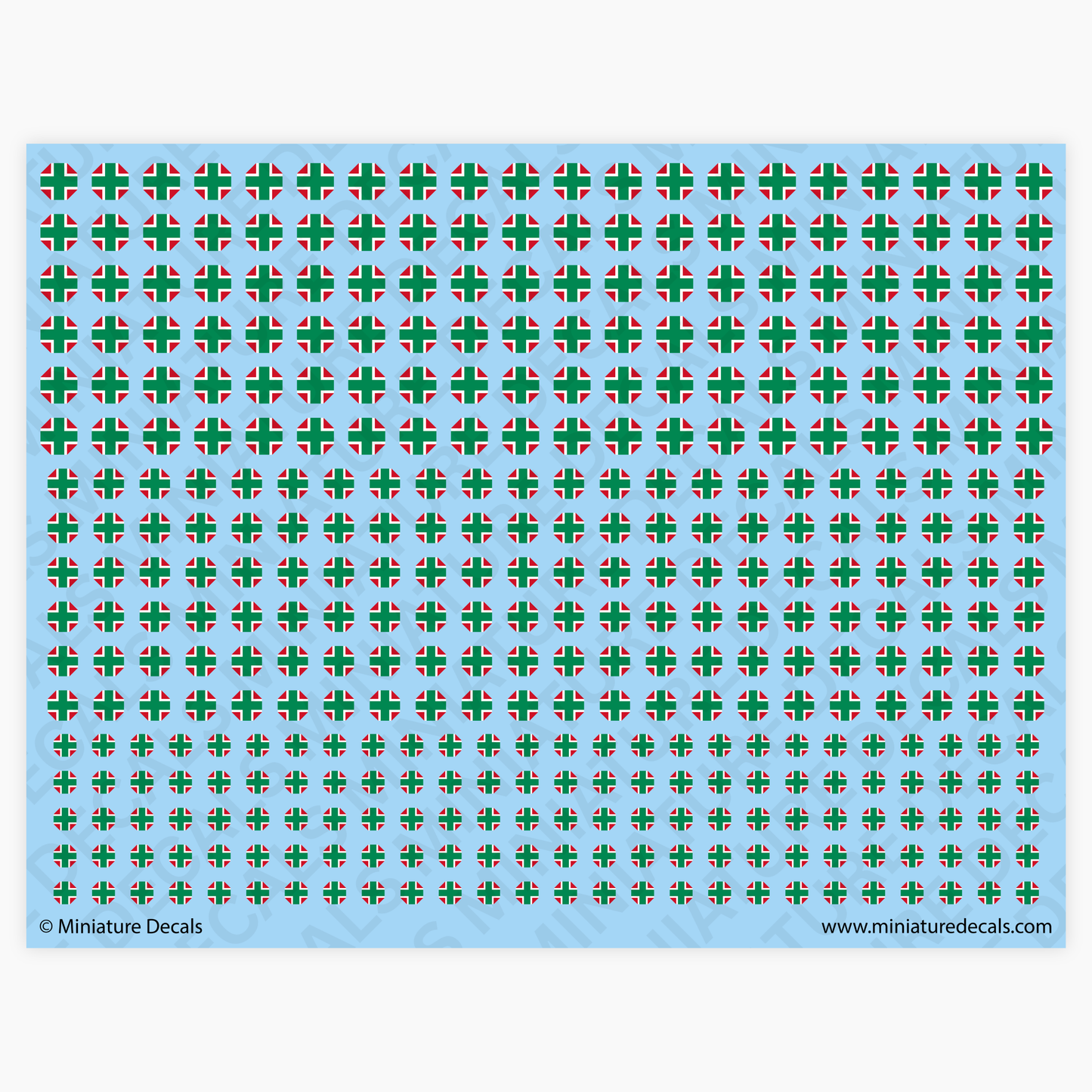 Hungarian Balkenkreuz Waterslide Decals
