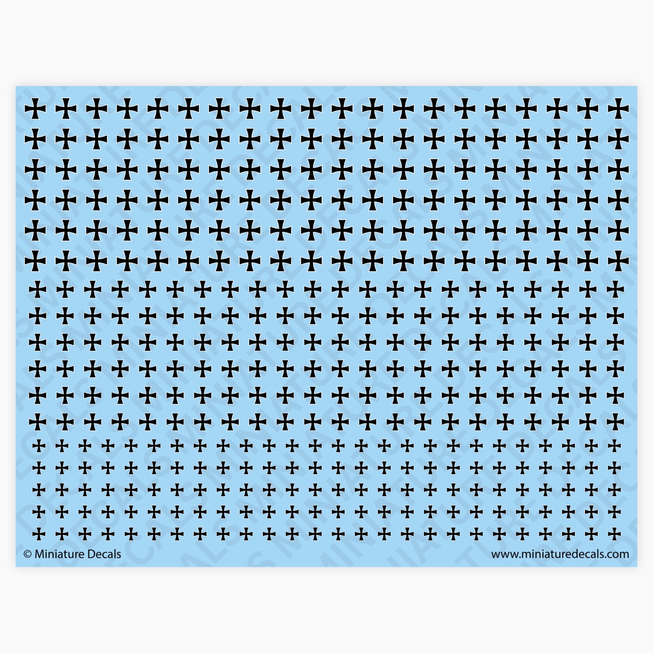Iron Cross (border) Waterslide Decals – Miniature Tanks Company