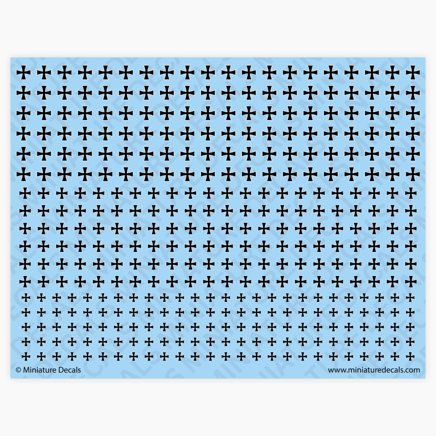 Iron Cross (border) Waterslide Decals