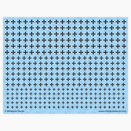 Iron Cross (border) Waterslide Decals