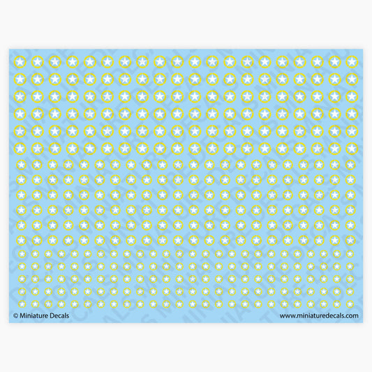 Allied Stars (white stars yellow stencil circles)