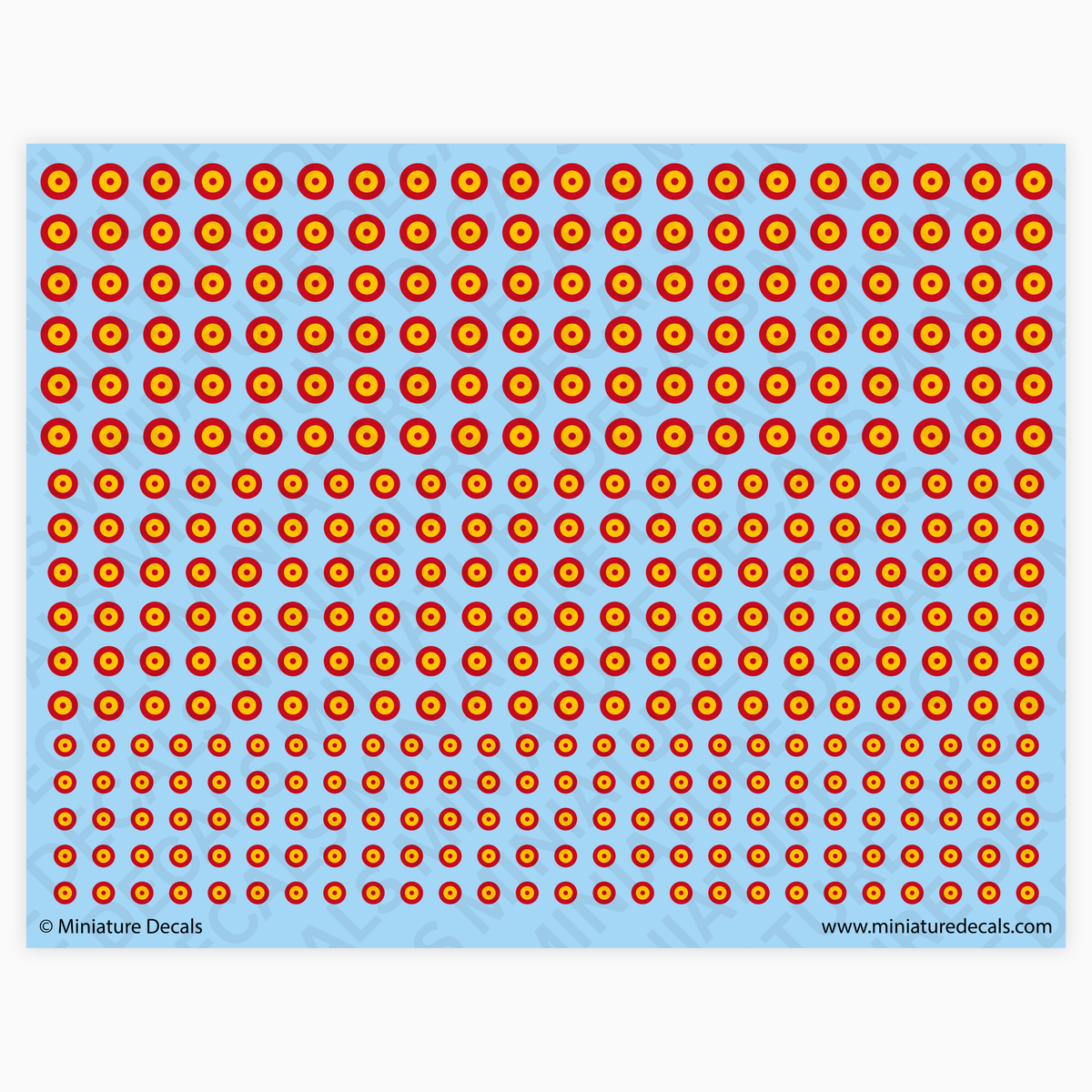Roundel of Spain Waterslide Decals