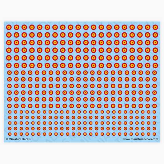 Roundel of Spain Waterslide Decals