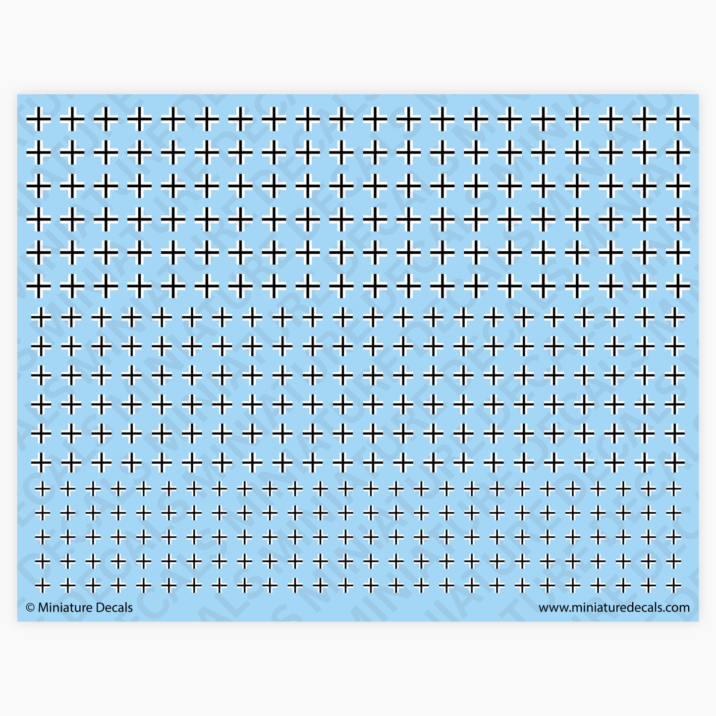 Balkenkreuz Cross (slim) Waterslide Decals