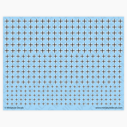 Balkenkreuz Cross (slim) Waterslide Decals