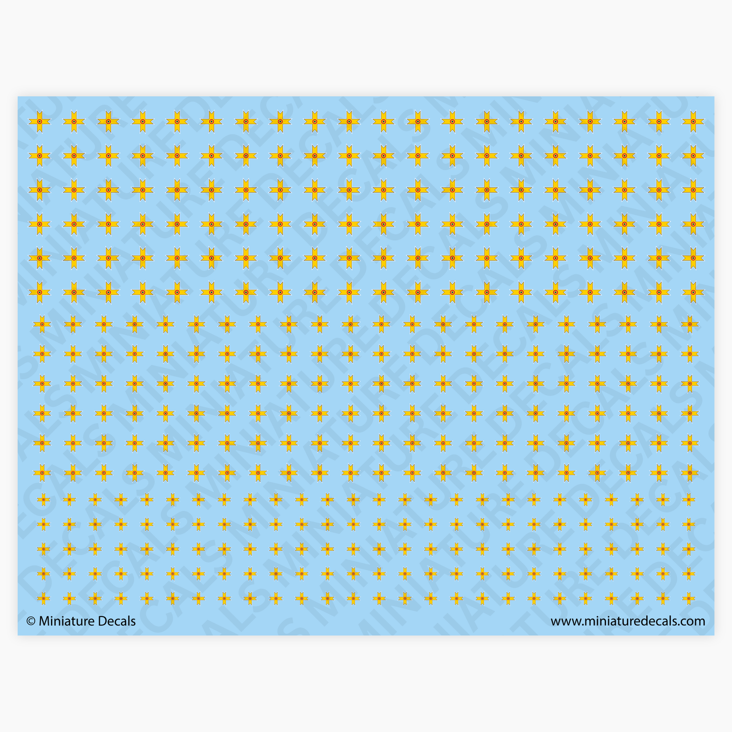 Romanian King Michael Cross (white) Waterslide Decals