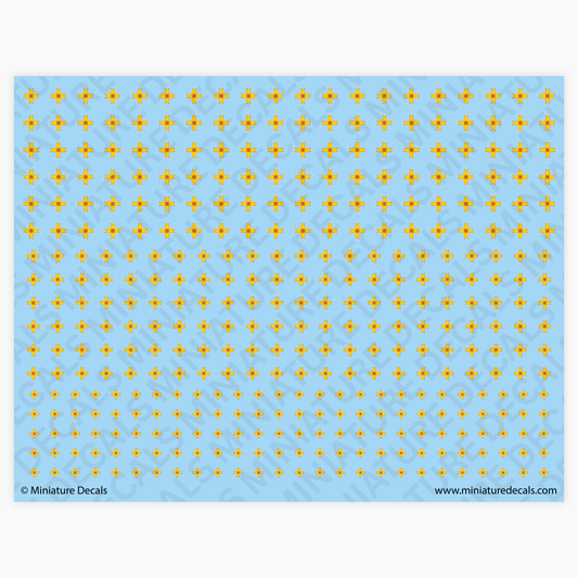 Romanian King Michael Cross (white) Waterslide Decals