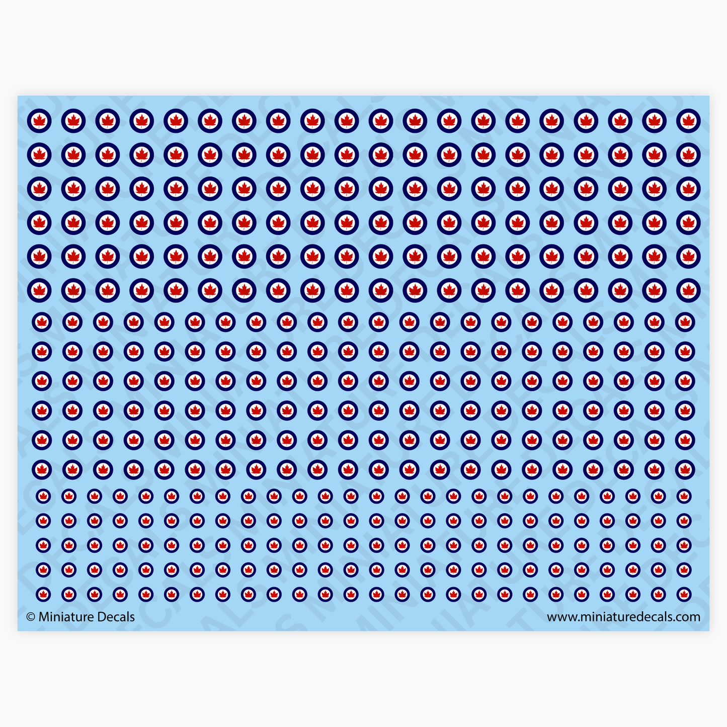 Roundel of Canada Waterslide Decals
