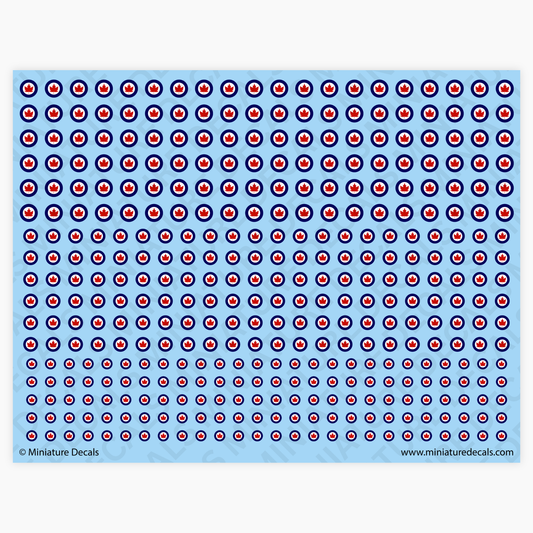 Roundel of Canada Waterslide Decals