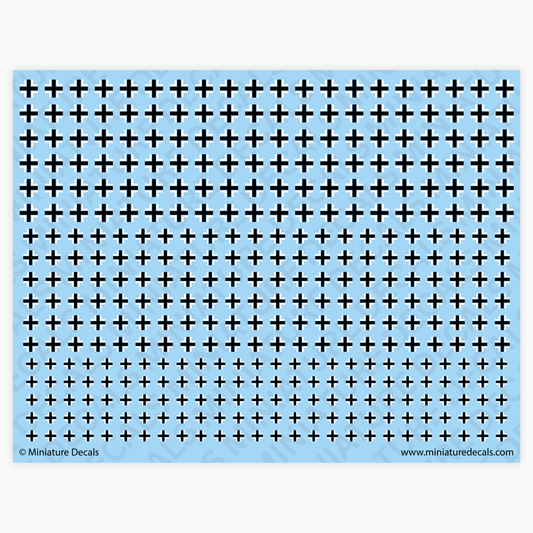 Balkenkreuz Cross (border separated) Waterslide Decals