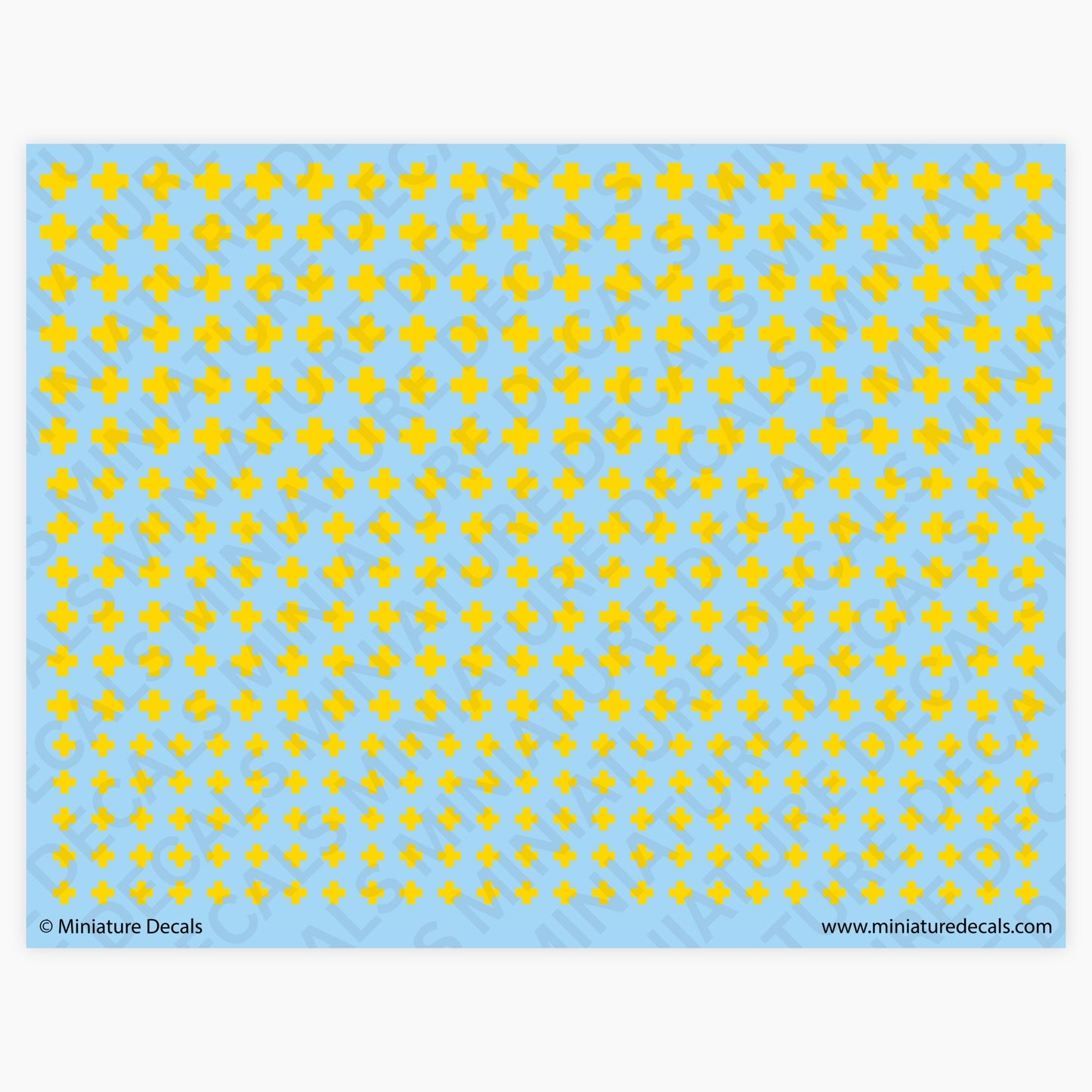 Balkenkreuz (early war yellow) Waterslide Decals