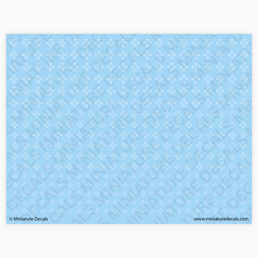 Romanian King Michael Cross (outline white) Waterslide Decals