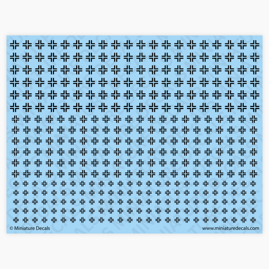 Balkenkreuz Bar Cross (slim) Waterslide Decals