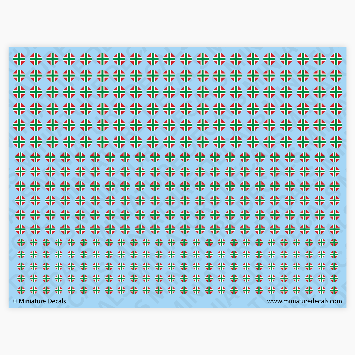 Hungarian Balkenkreuz Waterslide Decals (narrow)