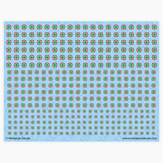 Hungarian Balkenkreuz Waterslide Decals (narrow)