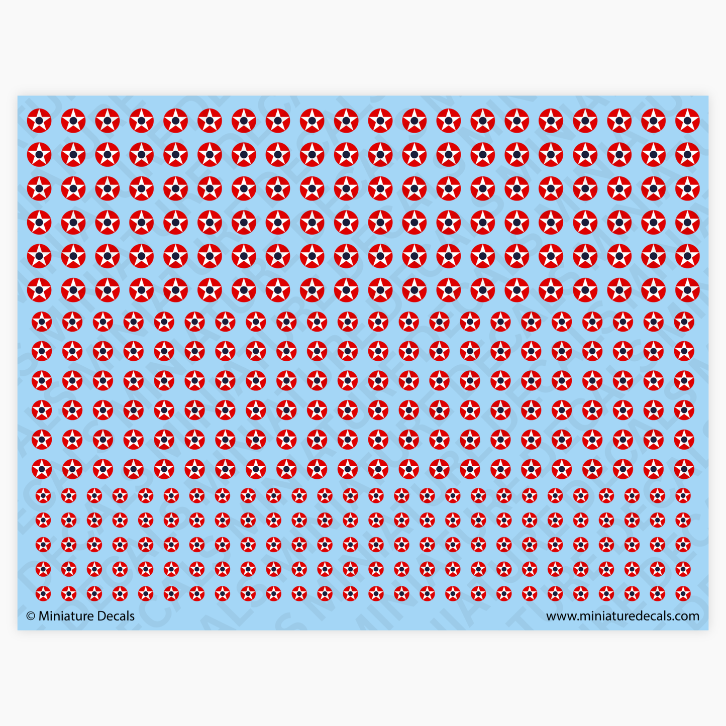 Roundel of United States (experimental) Waterslide Decals