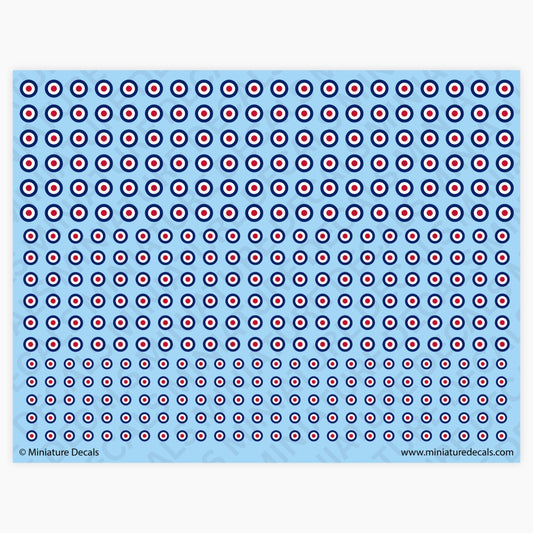 Roundel of United Kingdom Waterslide Decals