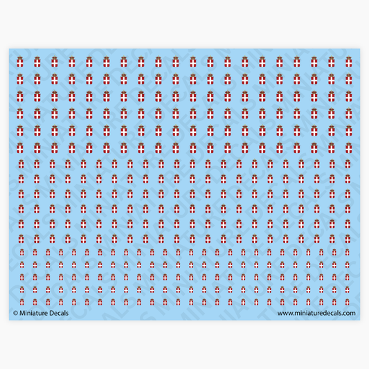 Italian Crowned Savoy State Emblem Waterslide Decals