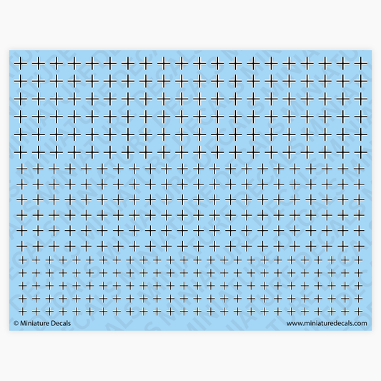 Balkenkreuz Cross (slim narrow) Waterslide Decals