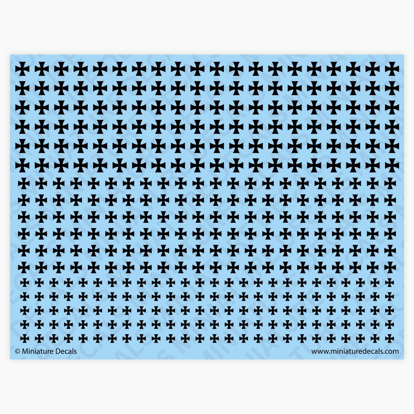 Iron Cross (varient) Waterslide Decals