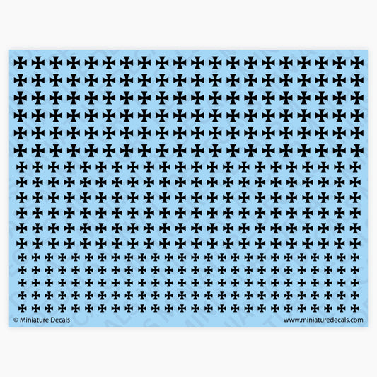 Iron Cross (varient) Waterslide Decals