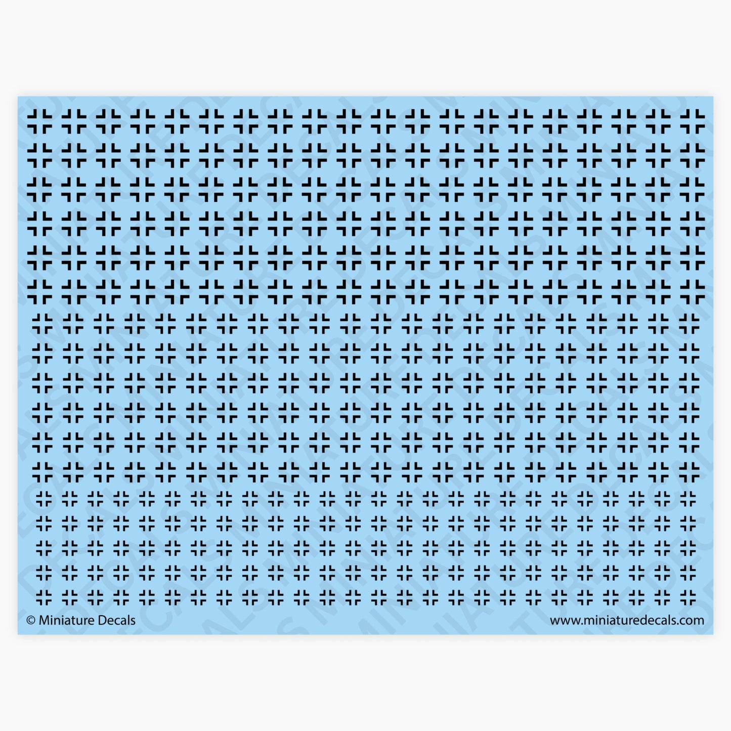 Balkenkreuz Bar Cross Waterslide Decals
